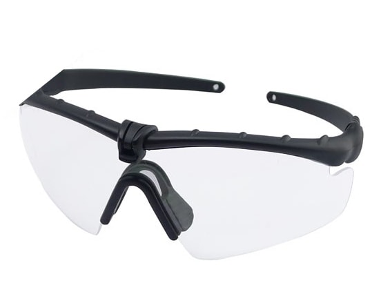 WOSPORT ワイドタイプ シューティング グラス BK-CL