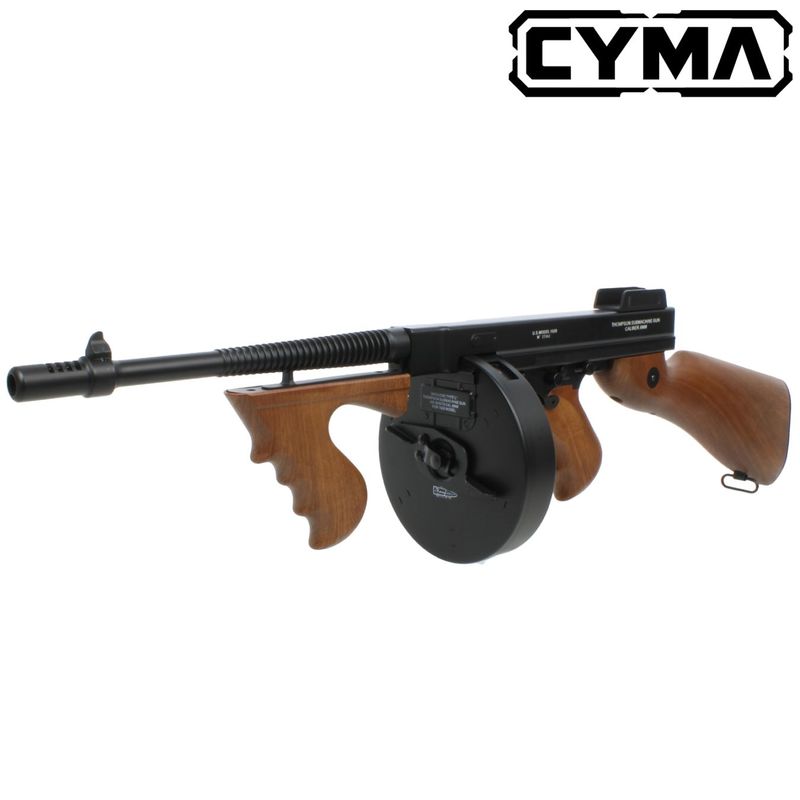 CYMA/CYBERGUN トンプソンM1928 ドラムマガジン フルメタル電動ガン フェイクウッド
