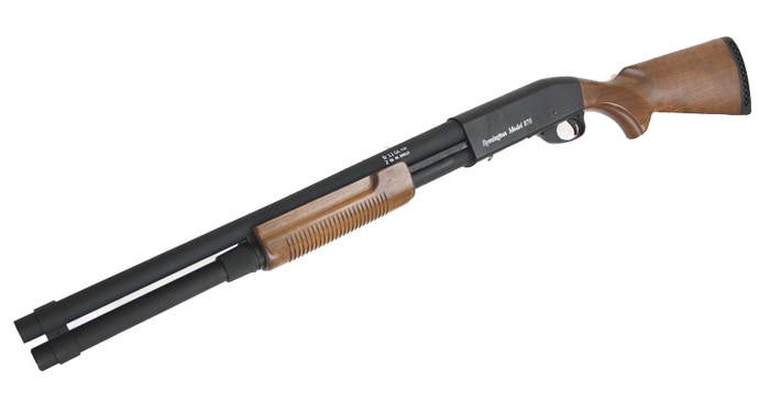 S&T M870 ロング リアルウッド エアーショットガン【SUPER MAGNUM刻印】【180日間安心保証つき】
