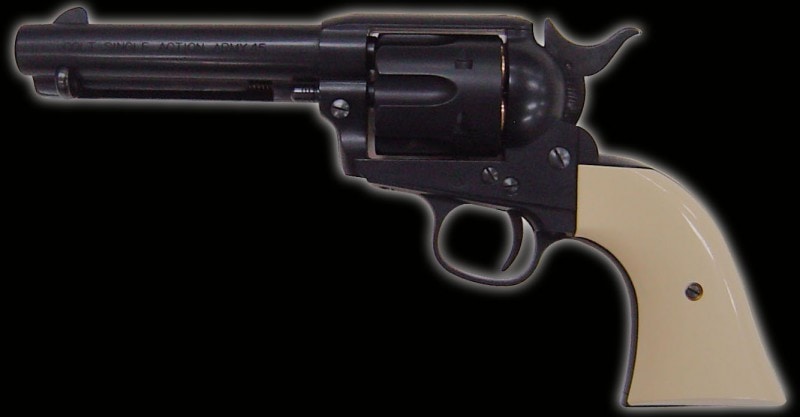 MKK6R16　マルシン コルト S.A,A.45 ピースメーカー 6mmXカートリッジ BK ABS