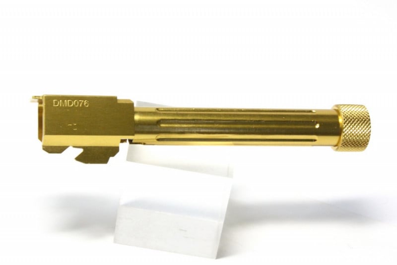 UFC　東京マルイ製G17/G18C用 アウターバレル（フルート） GD(14mm-)