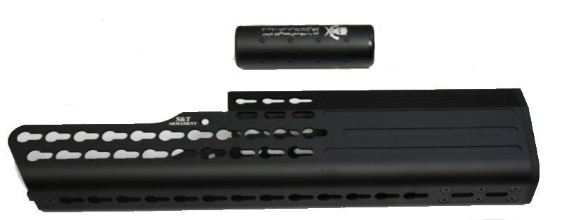 S&T TAVOR用 KEYMODタイプ サプレッサー BK ≪110mmサプセット