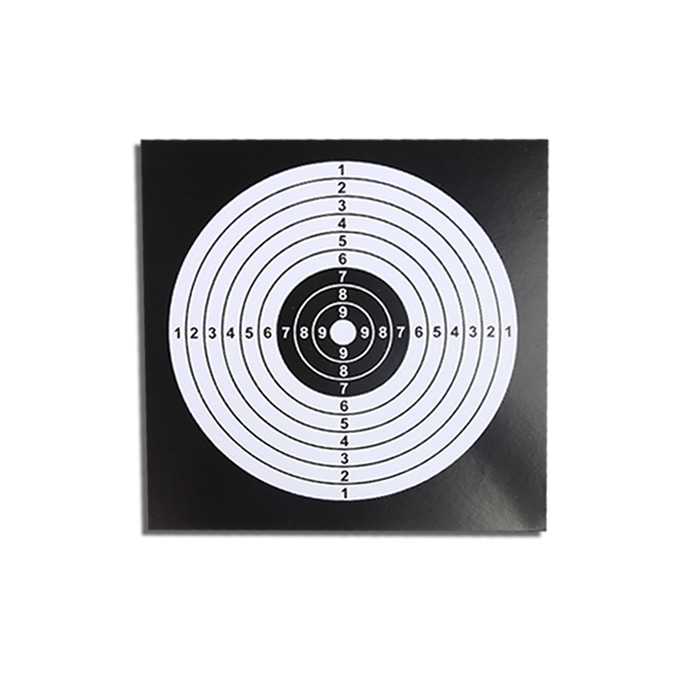 【決算セール!!8/14まで】WOSPORT 140mm×140mm ターゲットペーパー ブラックセット