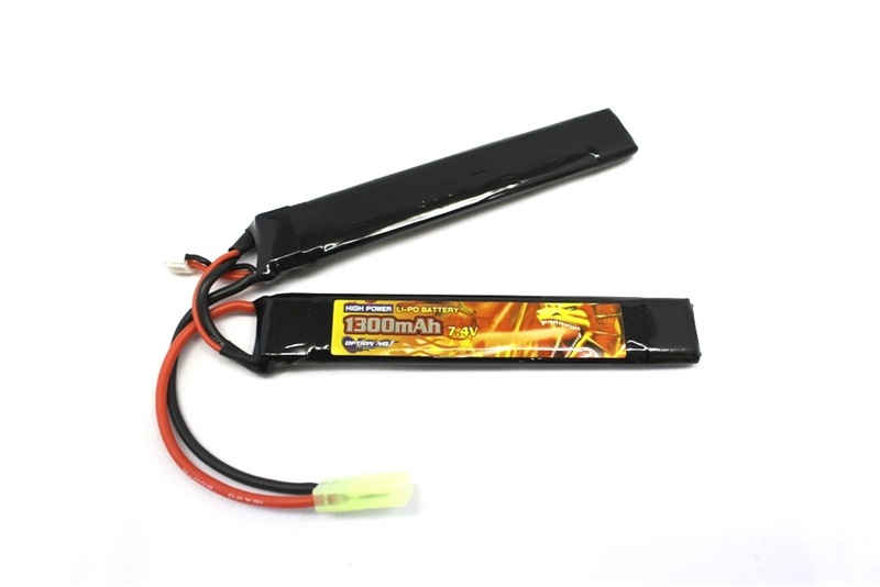 OPTION NO.1　HIGH POWER 7.4V 1300mAh リポバッテリー サドルパック【GB0022M】