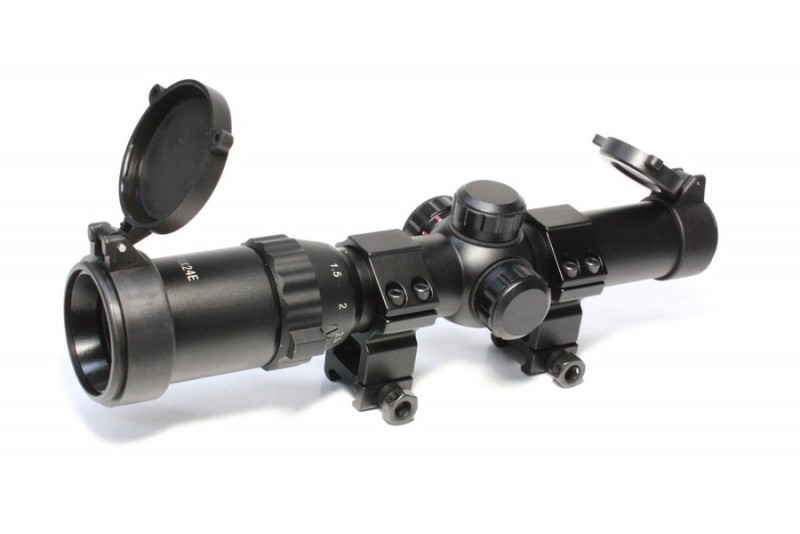 UFC 1-4×24E イルミネートスコープ BK ≪マウントリング付