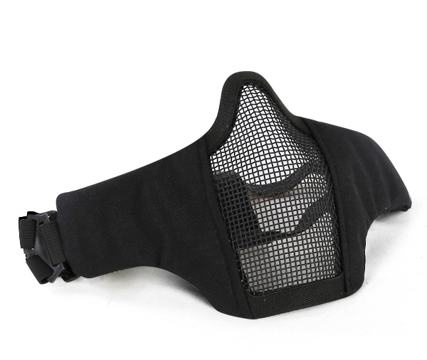 WOSPORT V1タイプ メッシュマスク ナイロン チーク BK