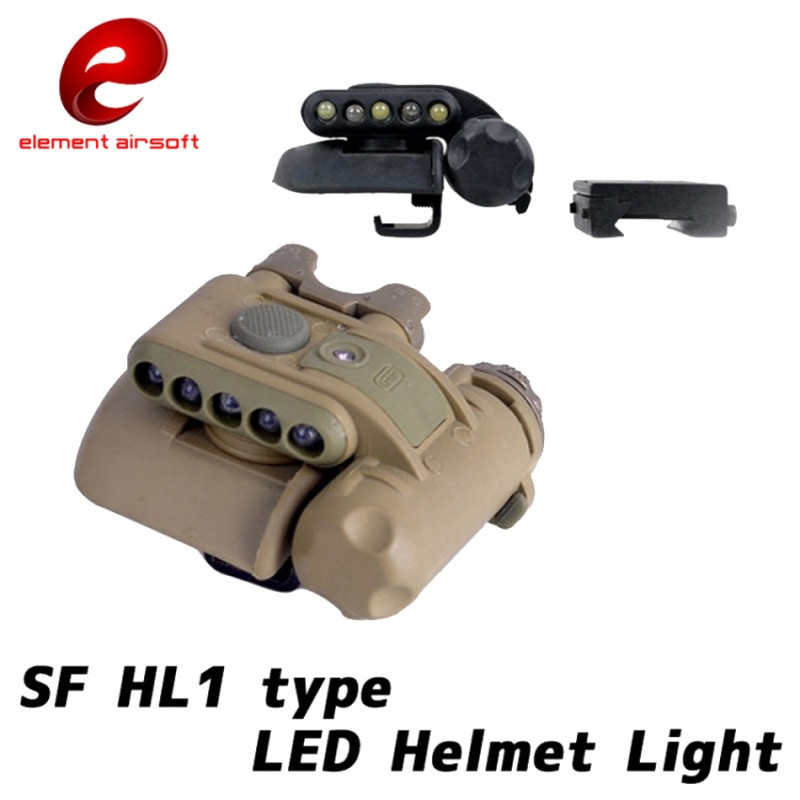 Element　SF HL1タイプ LEDヘルメットライト BK