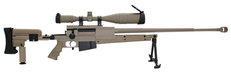 S&T PGM Mini-Hecate.338 TAN ガスライフル【ハードガンケース付属