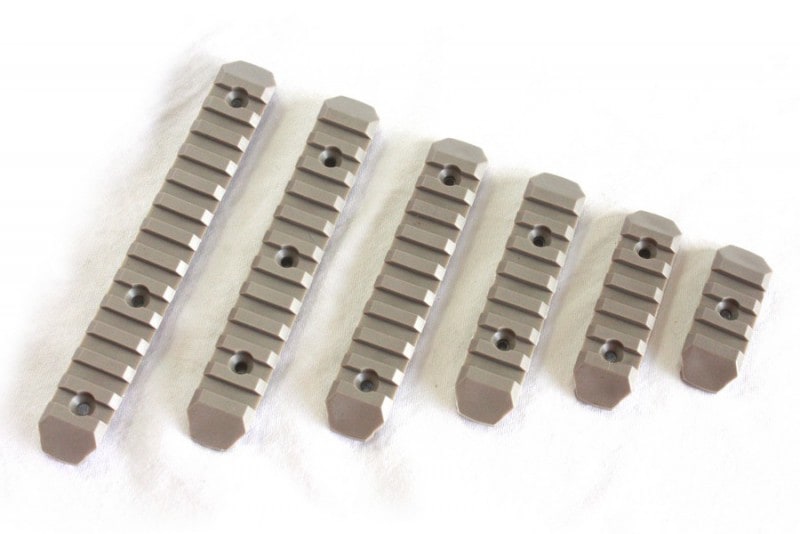 UFC KEYMOD & M-LOK対応 ポリマーレールSet 6Pcs TAN