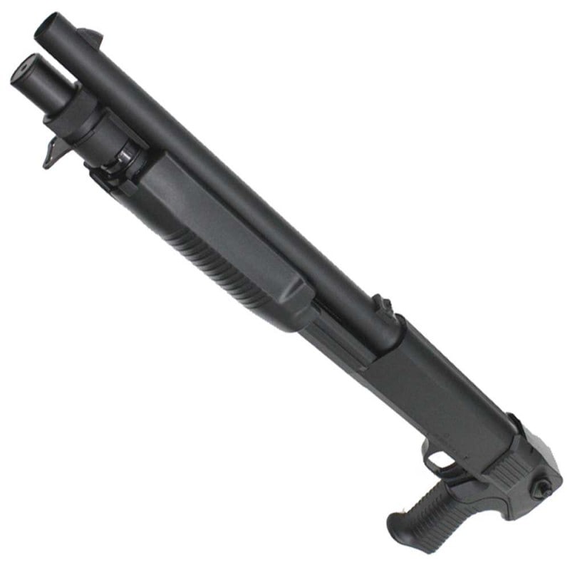 CM.365 VERSION エアソフトショットガン CM ベネリM3 ショート ピストルグリップ フルメタルショットガン