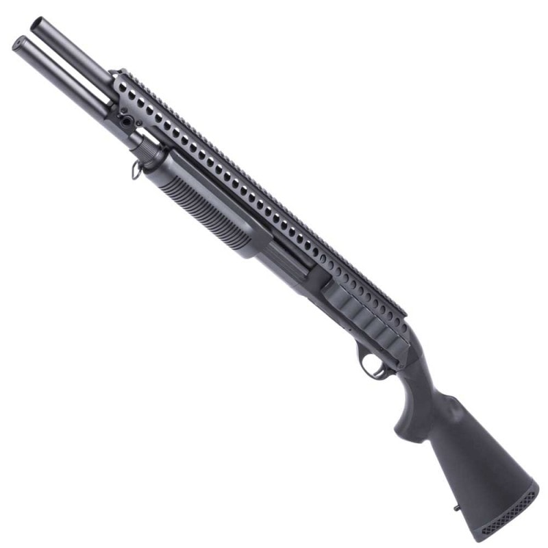 CYMA　M870 ロング Tac. 固定ストック フルメタルショットガン BK（2営業日発送）