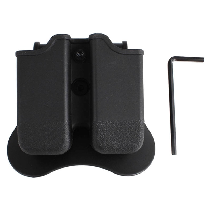 AMOMAX G17/G19用 ダブルマグポーチ BK