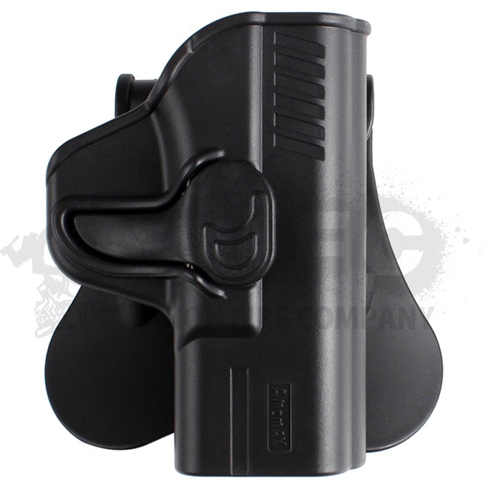 【限定特価】AMOMAX M&P コンパクト用 パドルホルスター右 BK