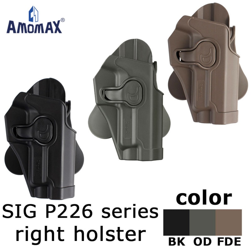 【5月19日入荷】AMOMAX SIG P226用 パドルホルスター右 FDE