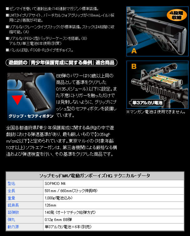 東京マルイ】 電動ガンボーイズ SCAR-L CQC BOYS HG DEカラー | 電動