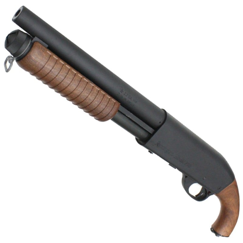 S&T M870 ソードオフ フェイクウッド エアーショットガン【180日間安心保証つき】