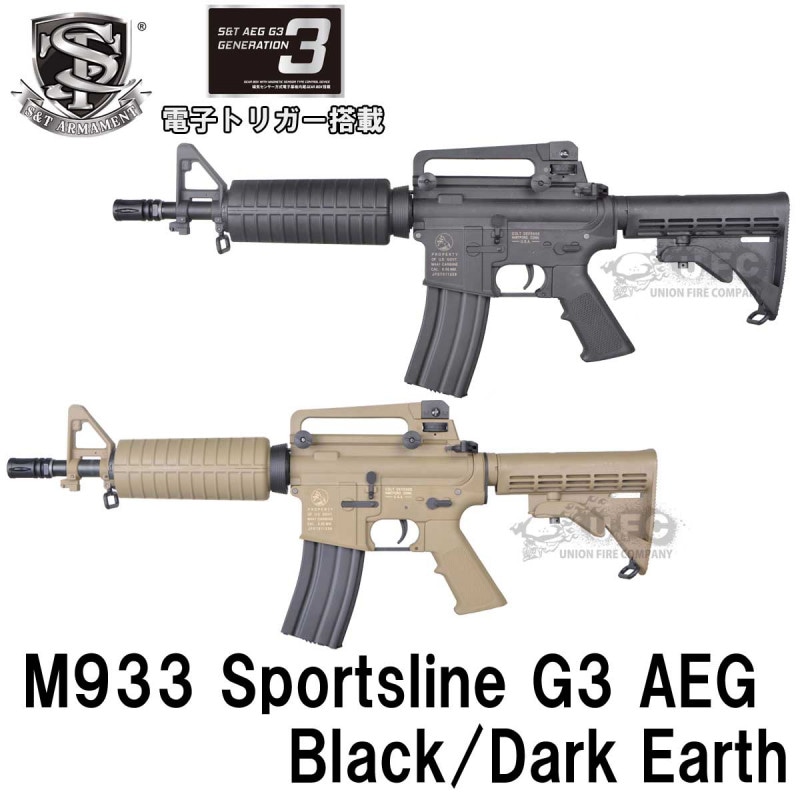 【3日以内に発送】S&T M933 スポーツライン G3電動ガン BK