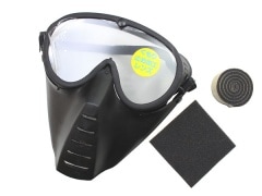 SANHG01RB サンセイ　マスク＆ゴーグル 丸曇り止めBK　GA-5B