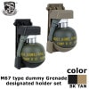 WOSPORT M67タイプ ダミーグレネード ホルダーセット TAN