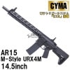 CYMA AR15 M-Style URX4M 14.5" ¥Õ¥ë¥á¥¿¥ëETU AEG BK