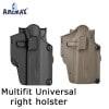 AMOMAX マルチフィット ユニバーサル パドルホルスター右 FDE