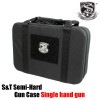 S&T セミハード シングルハンドガンケース Black