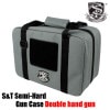 S&T セミハード ダブルハンドガンケース GREY