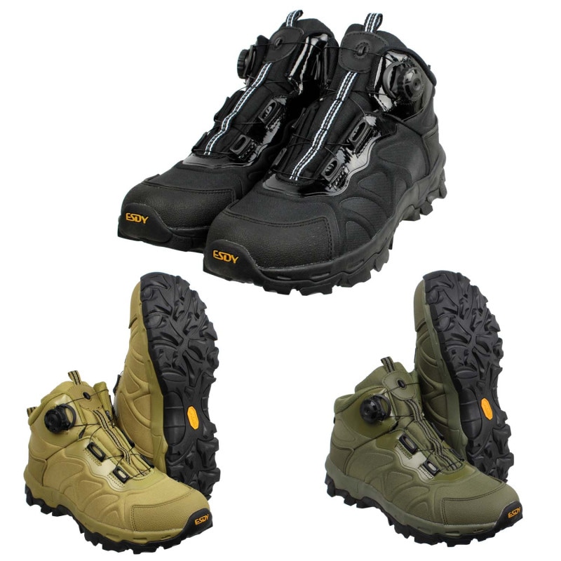 【5月22日入荷】ダイヤル式 タクティカルブーツ Mid（カラー選択：BK/DE/OD）（各サイズあり）