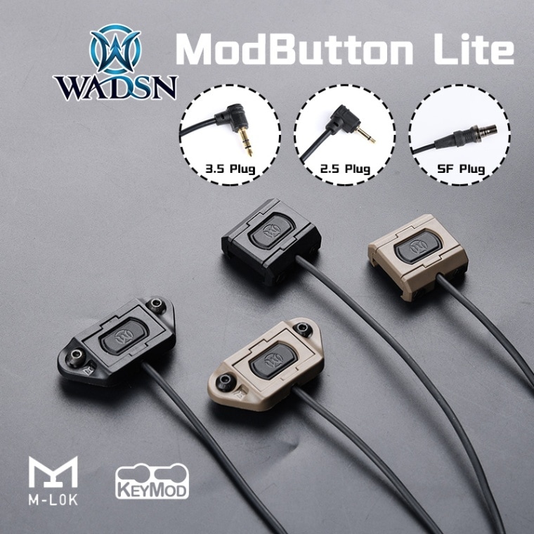 【メーカー別セール・element】Modlite×UNITY ModButton Liteタイプ  20mmレール用スイッチ 2.5mm Plug BK