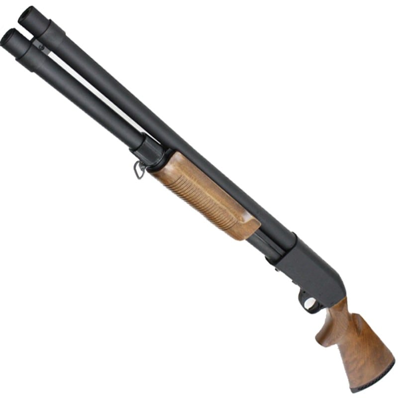 S&T M870 ロング リアルウッド エアーショットガン(SUPER MAGNUM刻印)SV【180日間安心保証つき】