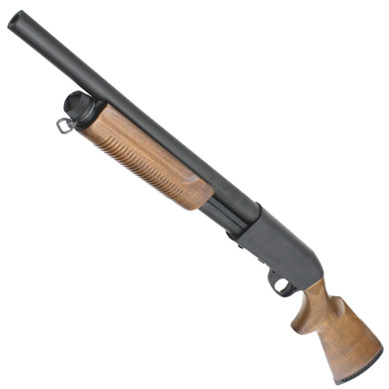 S&T M870 ミディアム リアルウッド エアーショットガン(SUPER MAGNUM刻印)【180日間安心保証つき】