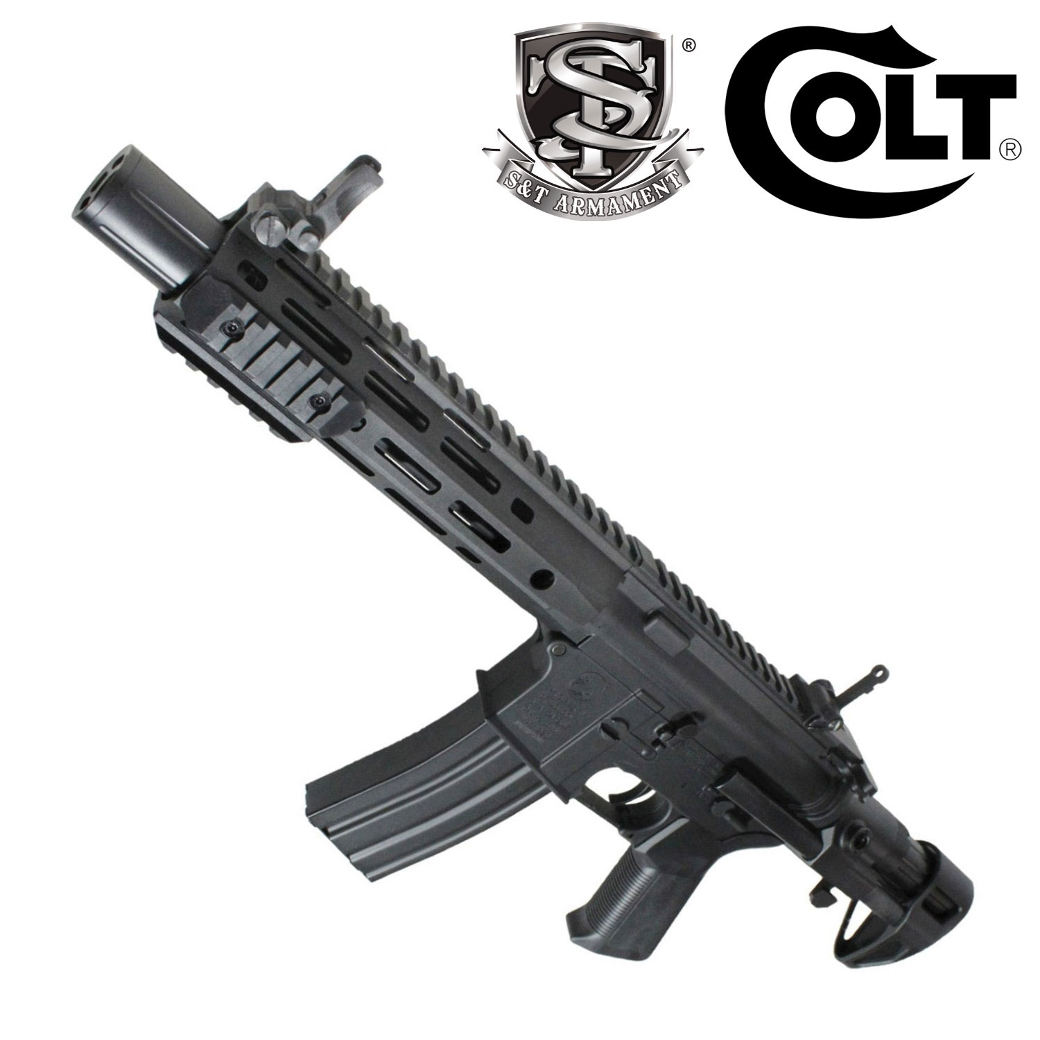 S&T M4 URX4 M-LOK SD PDW-M チャレンジャーライン G3電動ガンBK(COLT
