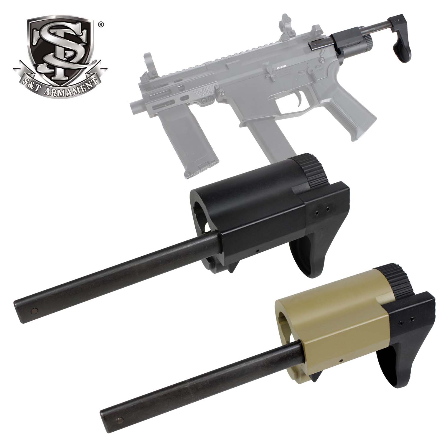 メーカー別セール・S&T】S&T ANGSTADT ARMS SCWタイプ ストック TAN