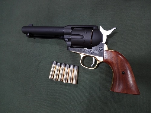 マルシン SAA 1st Gen.Late 4.75 シビリアン 6mm/X/HW/BR/木グリ&メッキ