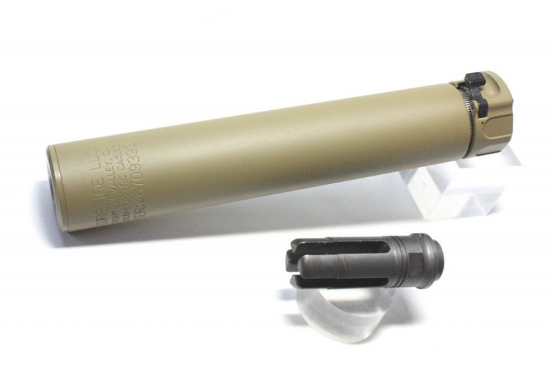 5KU SF SOCOM762 RC2サイレンサーTAN/4Pハイダー(逆)