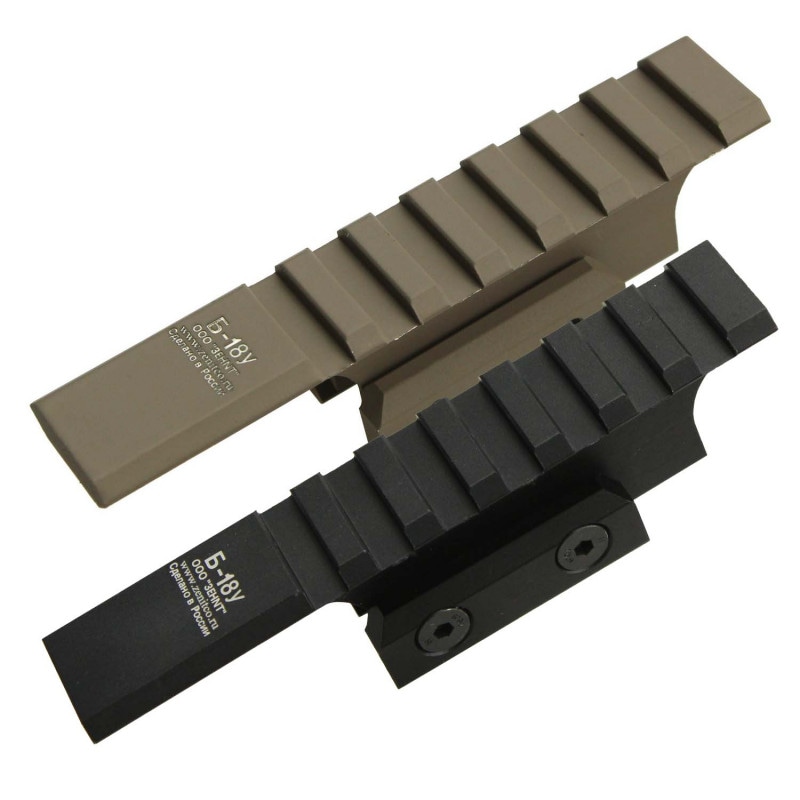 5KU ZENIT B-18U(Б-18У)タイプ AKS-74Uリアサイトレール Desert