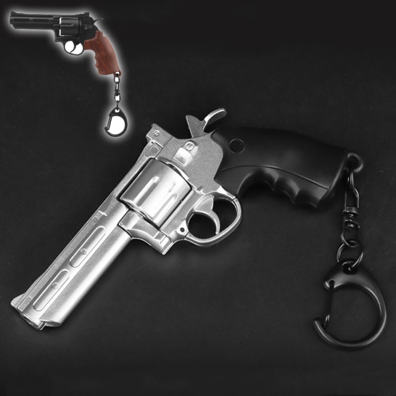 WOSPORT 1/4スケール リボルバー キーチェーン Silver