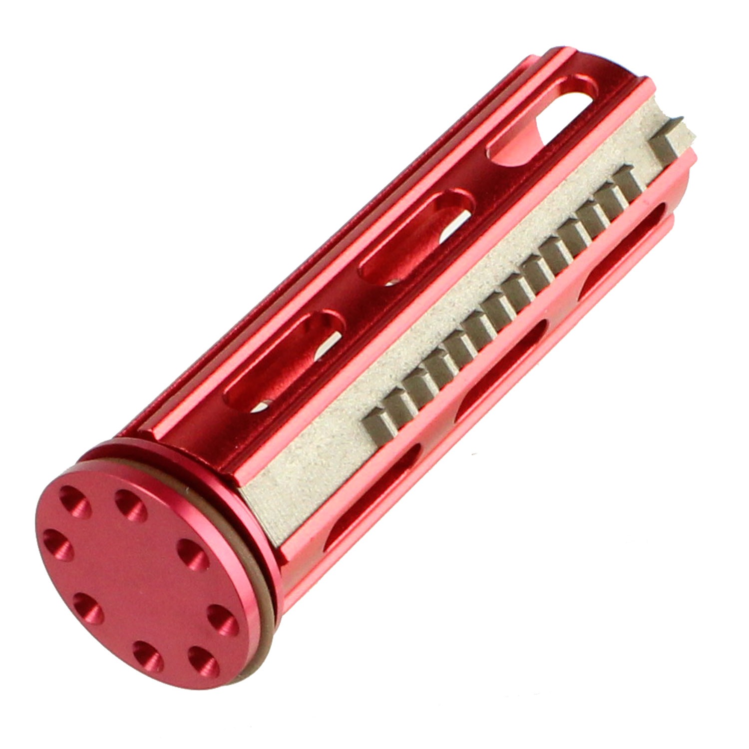 ZC アルミピストンセット CNCハーフティース(14T) Red