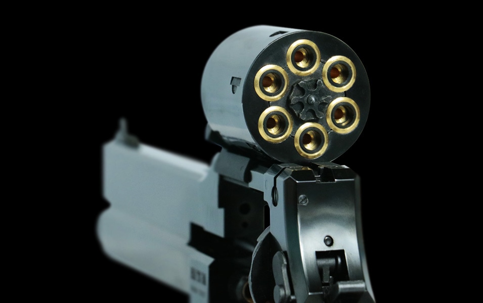 マルシン マテバリボルバー/6mm/X/SV/6インチ/ブナ製木グリ