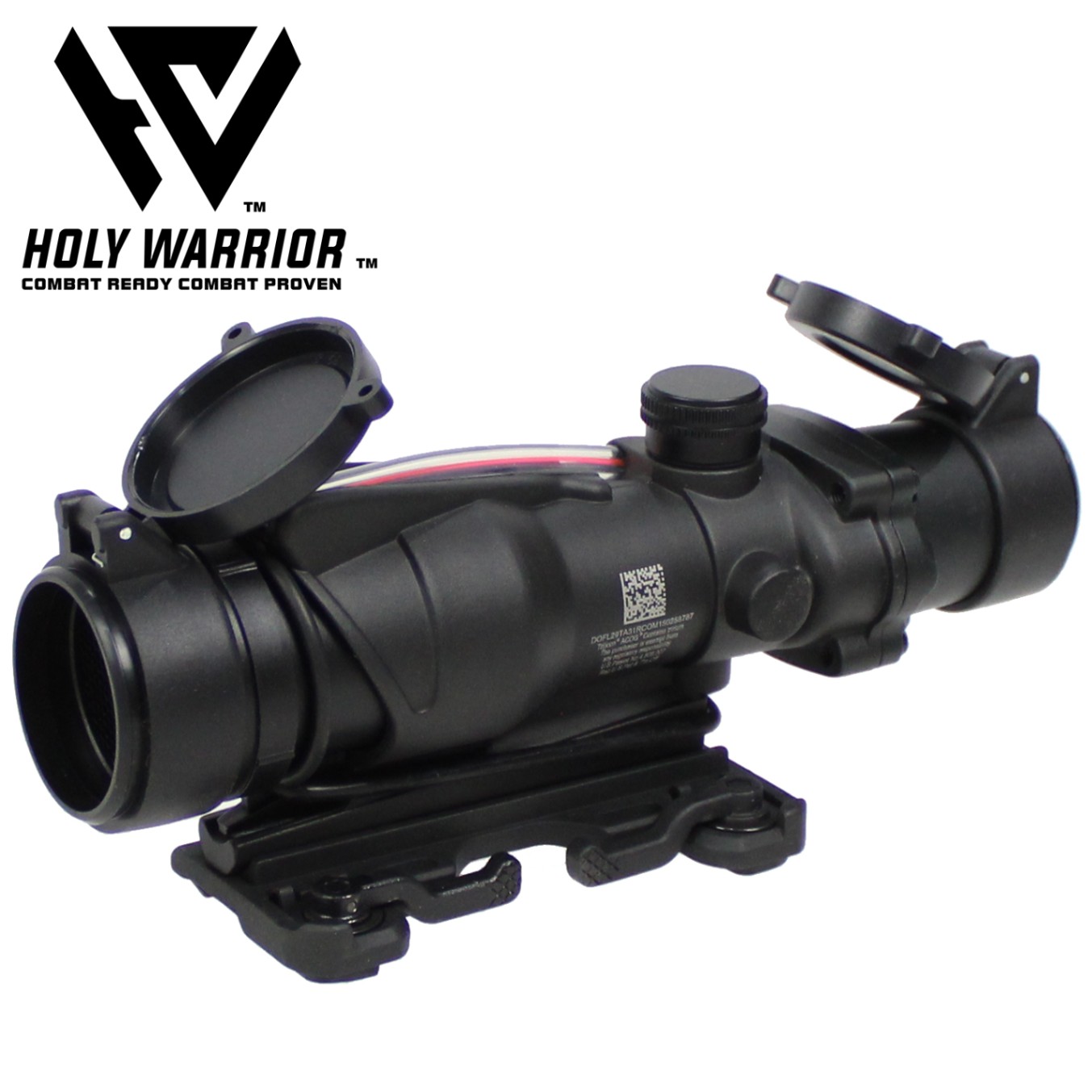 HolyWarrior Trijicon TA31&ARMSタイプ 4xファイバースコープ QDマウント キルフラッシュ/スコープカバー付