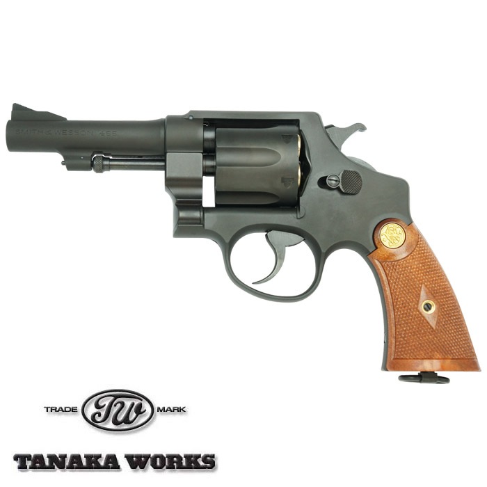 タナカ S&W M1917 .455 Hand Ejector 2nd Model Five Screw 4インチカスタム ガスガン HW