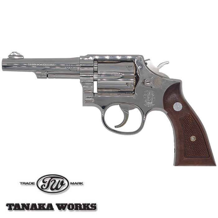 タナカ S&W M10 Military & Police .38spl 4インチ Ver.3 モデルガン ニッケルフィニッシュ