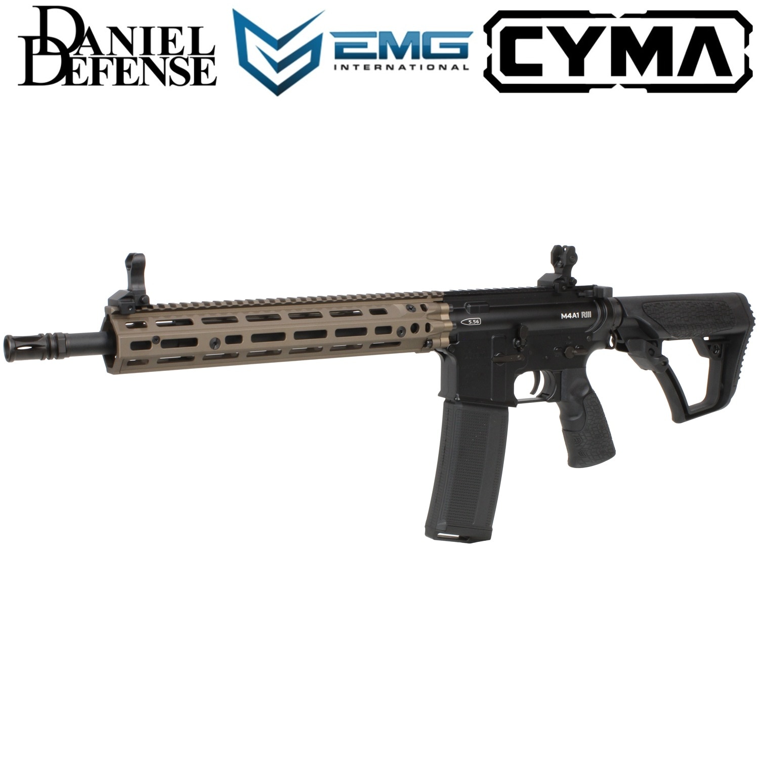 CYMA/EMG DD M4A1 RIS3 フルメタル電動ガン 2TONE(E-Shooter