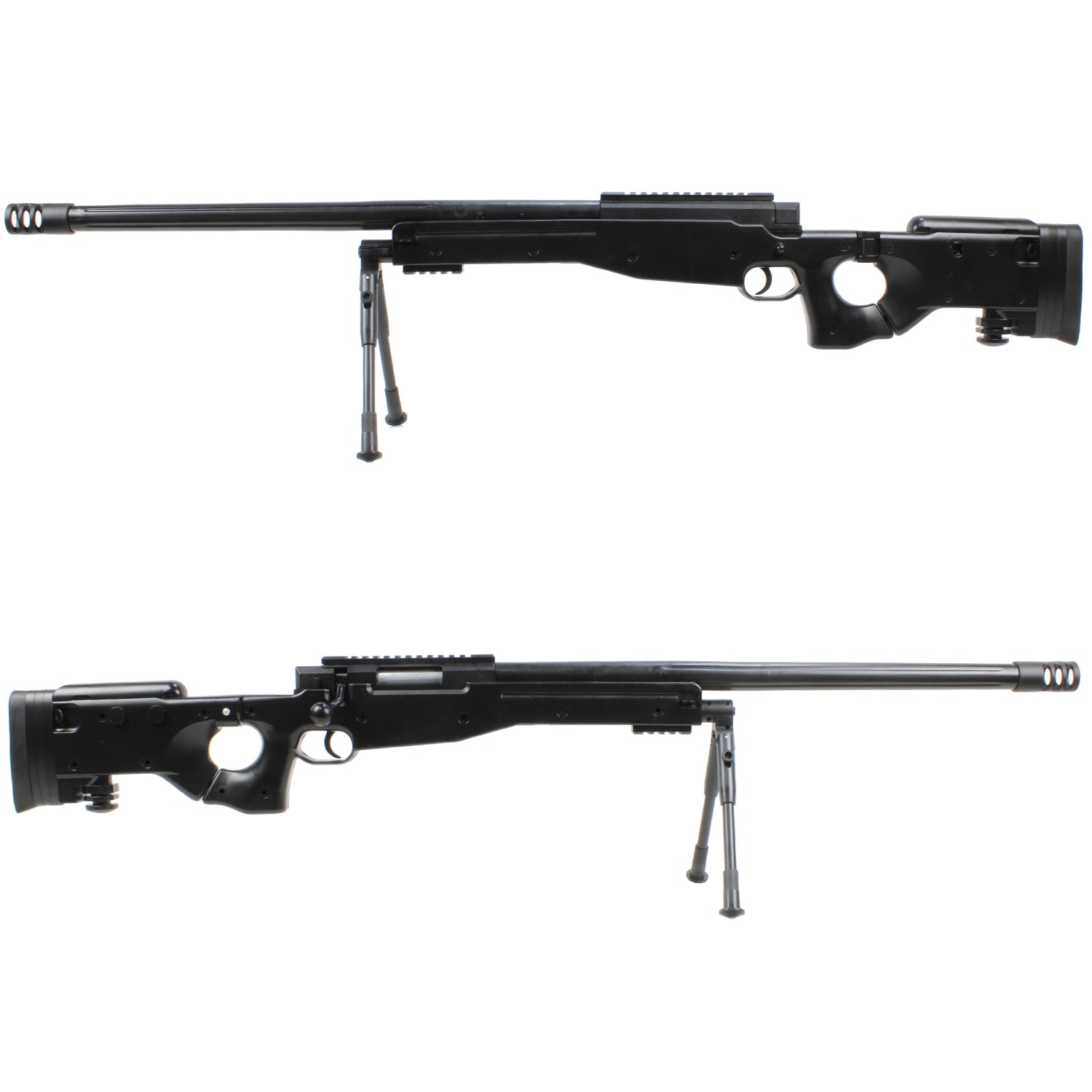 AGM AW338 エアーコッキングライフル BK【バイポッド付属