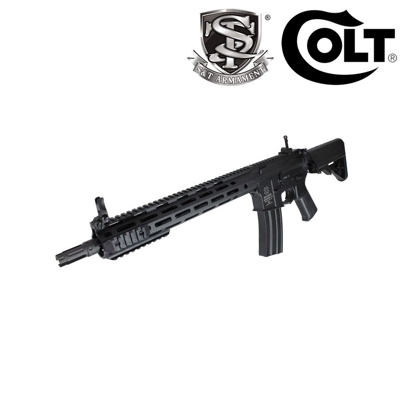 【BB弾+バッテリー+充電器サービス！】S&T M4 URX4 M-LOK 14.5” チャレンジャーライン G3電動ガン BK（COLT 刻印）【180日間安心保証つき】