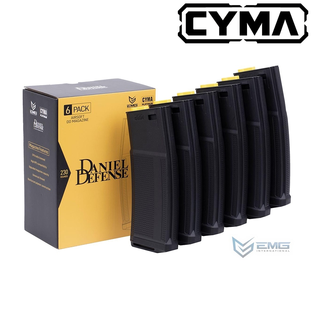 CYMA/EMG DD M4/M16 電動ガン用 230連マガジン 6Set