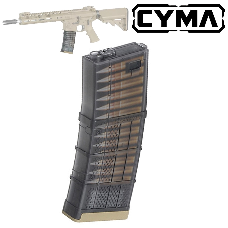 CYMA/EMG LANCER L5 AWM 300BLK M4 AEG用 150連マガジン TAN