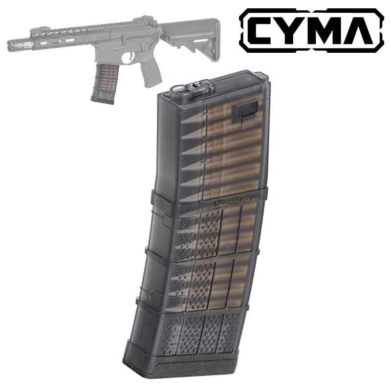 CYMA/EMG LANCER L5 AWM 300BLK M4 AEG用 150連マガジン BK