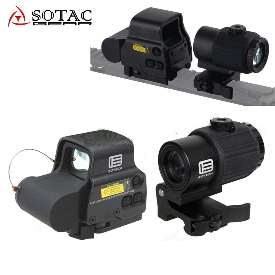 SOTAC EXPS3タイプ R/Gドットサイト+G43マグニファイヤ Set BK | 光学