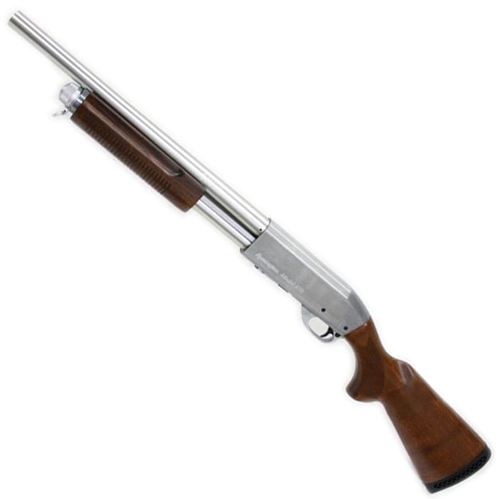 S&T M870 ミディアム リアルウッド エアーショットガンSV